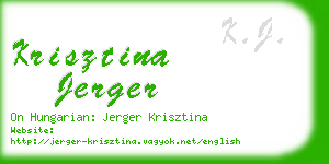 krisztina jerger business card